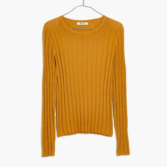 Madewell Sweaters - Madewell Clarkwell mustard Pullover Sweater